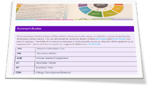 Image of Acronym buster webpage